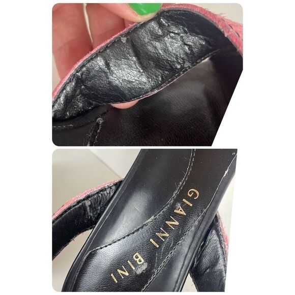 Gianni Bini Veronica Leopard Print Hair on Hide Strappy Heeled Sandals 8 - Picture 7 of 13